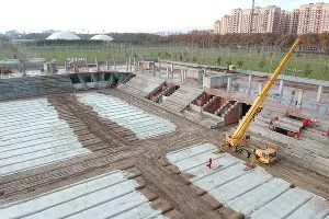 Cтройка нового стадиона ФК «Краснодар» &copy;&nbsp;Фото Евгения Таранжина