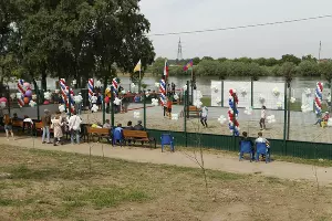 Площадка для пляжного волейбола в Юбилейном микрорайоне Краснодара &copy;&nbsp;Фото пресс-службы администрации Краснодара