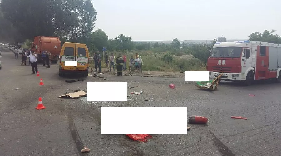 Место происшествия &copy;&nbsp;Фото ОПБДД УГИБДД по Ставропольскому краю