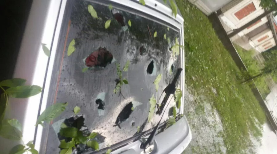 Град в Майкопе &copy;&nbsp;Фото из аккаунта в твиттере @Romchikk