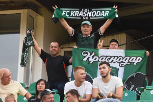 "Краснодар" разгромил "Партизани" в матче лиги Европы &copy;&nbsp;Елена Синеок, ЮГА.ру