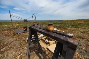 Раскопки в Фанагории. Уцелевшая гробница позднеантичной эпохи &copy;&nbsp;Фото Елены Синеок, Юга.ру