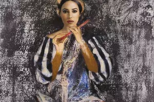 Работа Никаса Сафронова &laquo;Музыка, навеянная звуками времени&raquo; &copy;&nbsp;Фотография предоставлена пресс-службой музея им. Коваленко