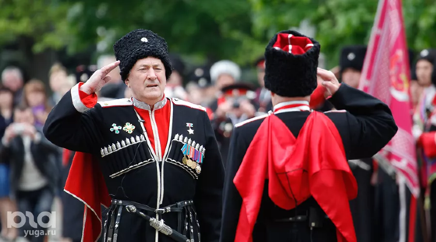 Парад казаков в Краснодаре. Николай Долуда &copy;&nbsp;Фото Эдуарда Корниенко, Юга.ру