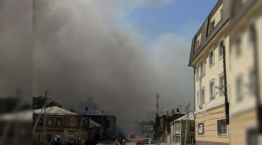 Пожар в Ростове-на-Дону &copy;&nbsp;Фото Антона Пилипенко, Юга.ру