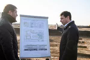 Строительство школы в Новознаменском районе &copy;&nbsp;Фото пресс-службы администрации Краснодара