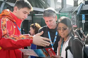 Волонтеры в Олимпийском парке &copy;&nbsp;Фото Юлии Барановой, Юга.ру