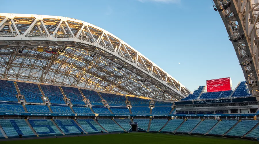 Киберучения на стадионе «Фишт» &copy;&nbsp;Фото предоставлено пресс-службой &laquo;Ростелекома&raquo;