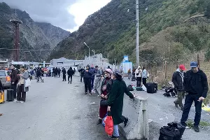 Верхний Ларс, на российском КПП &copy;&nbsp;Фото Валерии