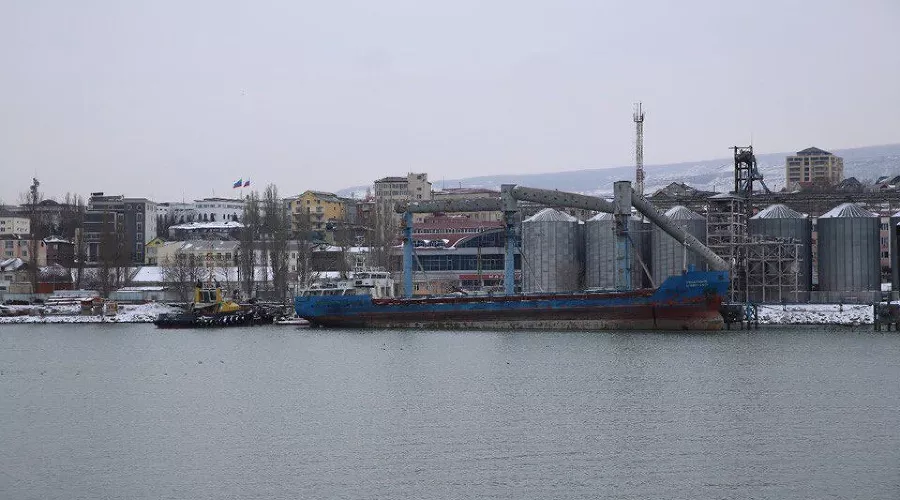 Махачкалинский морской торговый порт &copy;&nbsp;Фото пресс-службы правительства Дагестана