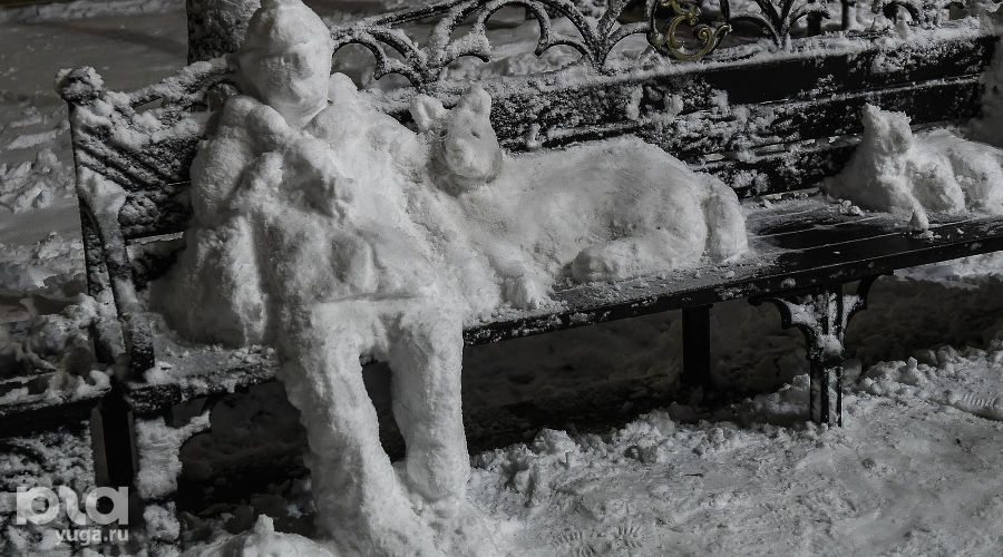 Снегопад в Краснодаре © Фото Михаила Ступина, Юга.ру