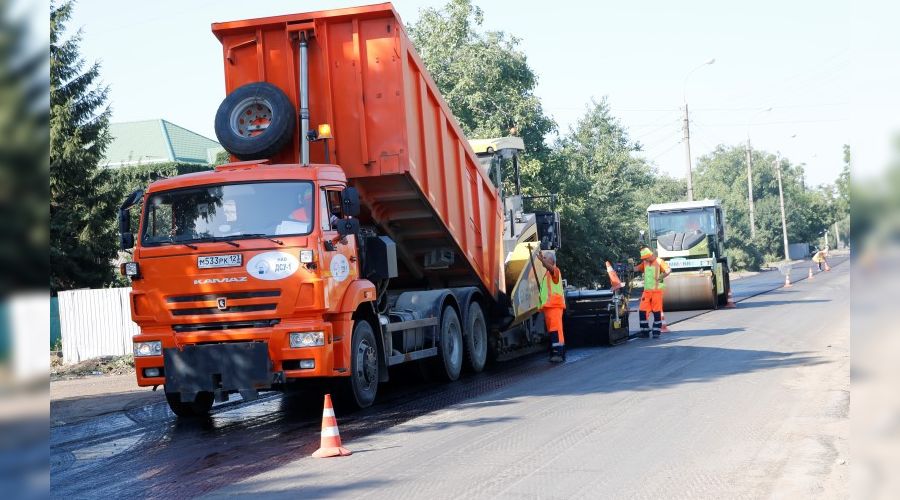 Ремонт дороги на улице Крупской в Краснодаре © Фото пресс-службы администрации Краснодара