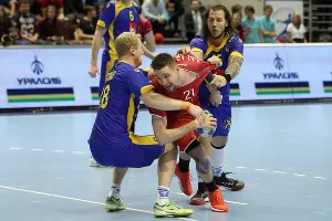 Отборочный матч чемпионата Европы — 2018 по гандболу между сборными России и Швеции &copy;&nbsp;Фото с официального сайта Федерации гандбола России, rushandball.ru