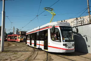 Презентация нового трамвая в Краснодаре &copy;&nbsp;Фото Елены Синеок, Юга.ру