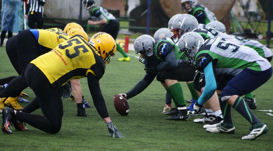 Матч по американскому футболу «Краснодарские бизоны» — «Ставропольские камни» © Фото пресс-службы КАФ «Краснодарские бизоны»