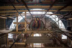 Роспись в Рождественском храме &copy;&nbsp;Фото Елены Синеок, Юга.ру