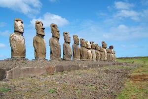 Статуи острова Пасхи © Фото LuxoDresden с сайта wikimedia.org (CC BY-SA 3.0)