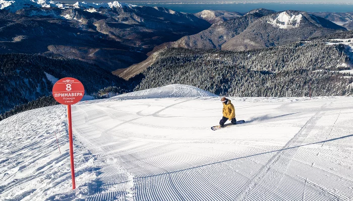 Горный курорт «Роза Хутор» &copy;&nbsp;Фото пресс-службы горного курорта &laquo;Роза Хутор&raquo;