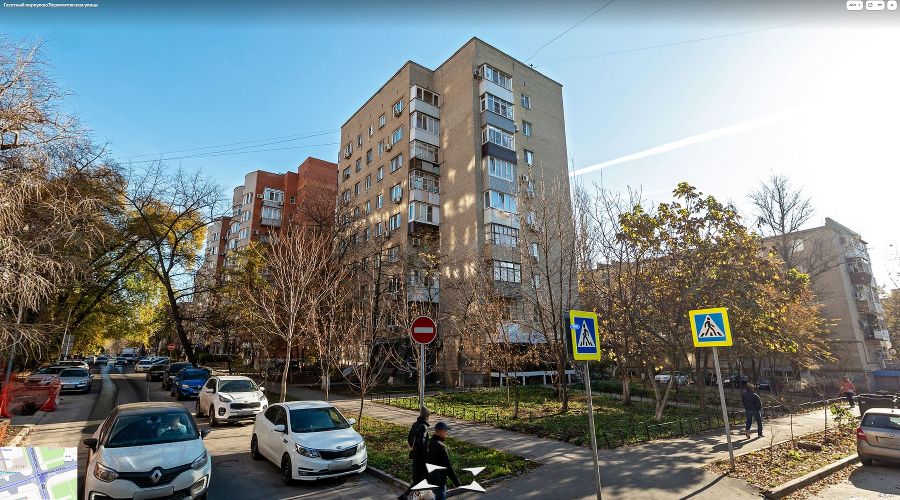 Дом на Лермонтовской улице, 94/96 в Ростове-на-Дону © Скриншот yandex.ru/maps, панорама 2021 года
