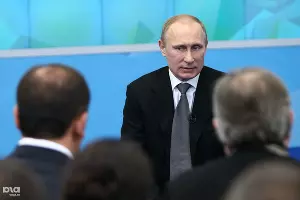 Владимир Путин посетил Медиацентр Сочи &copy;&nbsp;Влад Александров, ЮГА.ру