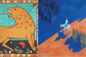 Работы Анатолия Кулинича и Никиты Кулинича &copy;&nbsp;Коллаж из скриншотов фото, предоставленных Краснодарским музеем имени Коваленко