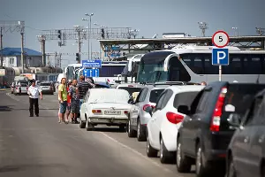 30-часовая пробка на переправе в Крым &copy;&nbsp;Влад Александров, ЮГА.ру