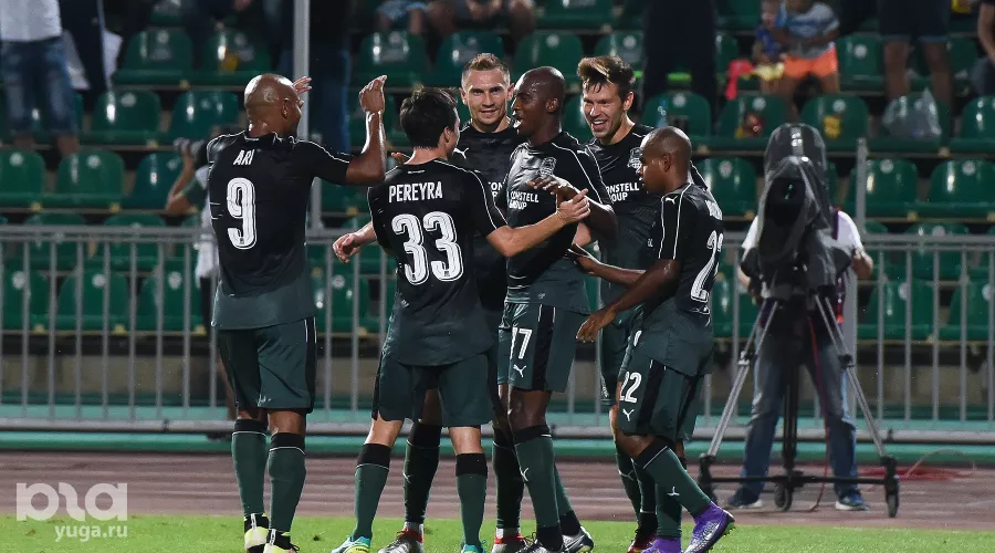 "Краснодар" разгромил "Партизани" в матче лиги Европы &copy;&nbsp;Фото Елены Синеок, Юга.ру