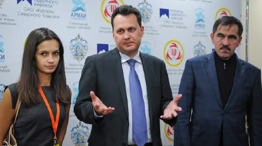 Сергей Верещагин и Юнус-Бек Евкуров &copy;&nbsp;Елена Синеок, ЮГА.ру