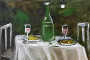 Картина «Ночной диалог», художник Павел Бабенко &copy;&nbsp;Скриншот с сайта &laquo;Арт-мост&raquo;