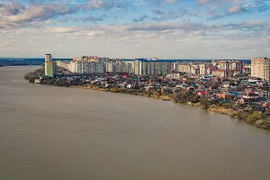 Берег Кубани в районе улицы Кубанка &copy;&nbsp;Фото Антона Быкова, Юга.ру