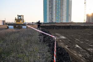 Строительство школы в Новознаменском районе &copy;&nbsp;Фото пресс-службы администрации Краснодара