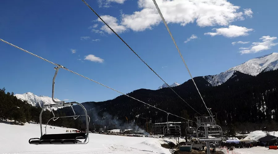 Открытие первой очереди горнолыжного курорта "Архыз" &copy;&nbsp;Елена Синеок. ЮГА.ру