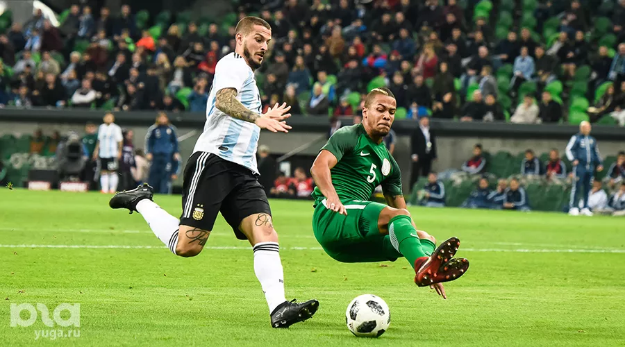 Сборная Нигерии обыграла Аргентину в товарищеском матче в Краснодаре &copy;&nbsp;Фото Елены Синеок, Юга.ру