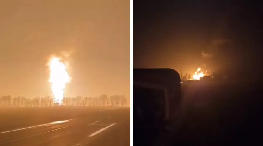  &copy;&nbsp;Скриншот из видео телеграм-канала &laquo;ЧП Гулькевичи&raquo; https://t.me/ChpGulkevichi/3522