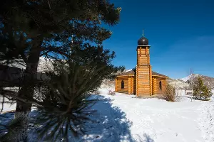 Мечеть на курорте Кезеной-Ам в Чечне &copy;&nbsp;Фото Елены Синеок, Юга.ру