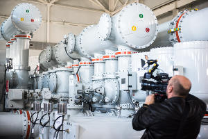 Запуск электроподстанции «Порт» в Тамани © Фото Елены Синеок, Юга.ру