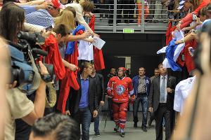 Владимир Путин принял участие в гала-матче Ночной хоккейной лиги в Сочи &copy;&nbsp;Нина Зотина, ЮГА.ру