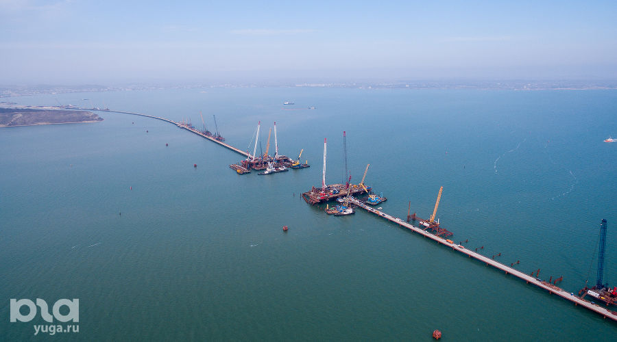 Строительство Крымского моста &copy;&nbsp;Фото Виталия Тимкива, Юга.ру