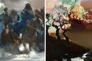  &copy;&nbsp;Коллаж из скриншотов фото из телеграм-канала &laquo;Музей Коваленко&raquo;, автор работ Валерий Блохин