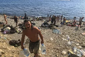 Пожар в заповеднике «Утриш» &copy;&nbsp;Фото Виталия Кавтарадзе