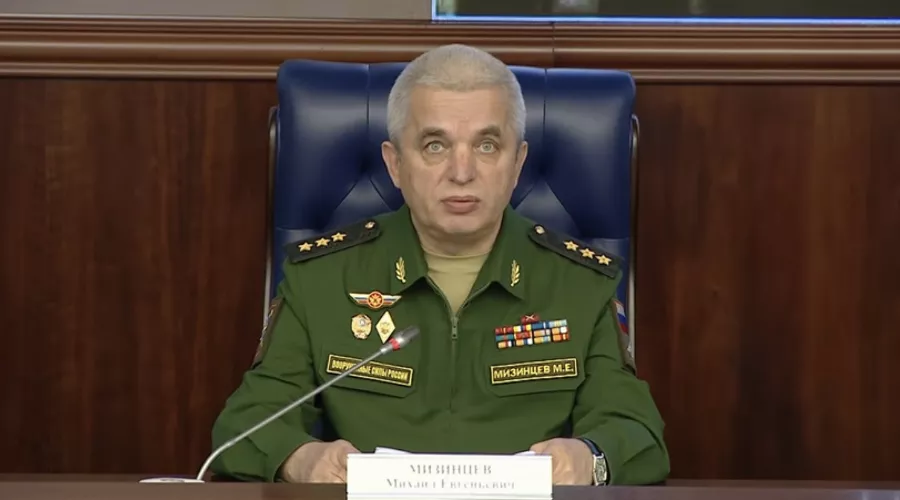 Михаил Мизинцев &copy;&nbsp;Скриншот видео Минобороны РФ, youtu.be/qKMRAkt1meM