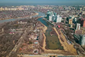 Затон и парк 30-летия победы в Краснодаре &copy;&nbsp;Фото предоставлено порталу Юга.ру Евгением Геруновым