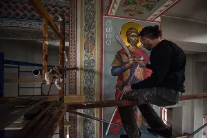 В Рождественском храме &copy;&nbsp;Фото Елены Синеок, Юга.ру