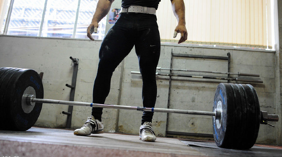 Первая тренировка российской сборной по тяжелой атлетике в Сочи &copy;&nbsp;Фото Нины Зотиной, Юга.ру