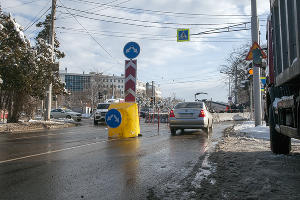 В Краснодаре начали строить трамвайную линию на улице Московской &copy;&nbsp;Фото Дмитрия Пославского, Юга.ру
