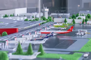 Макет аэровокзального комплекса Краснодара &copy;&nbsp;Фото из группы &laquo;Аэропорты Юга&raquo;, vk.com/southairports