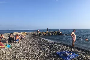 На пляже в Широкой Балке &copy;&nbsp;Фото Иолины Грибковой, Юга.ру