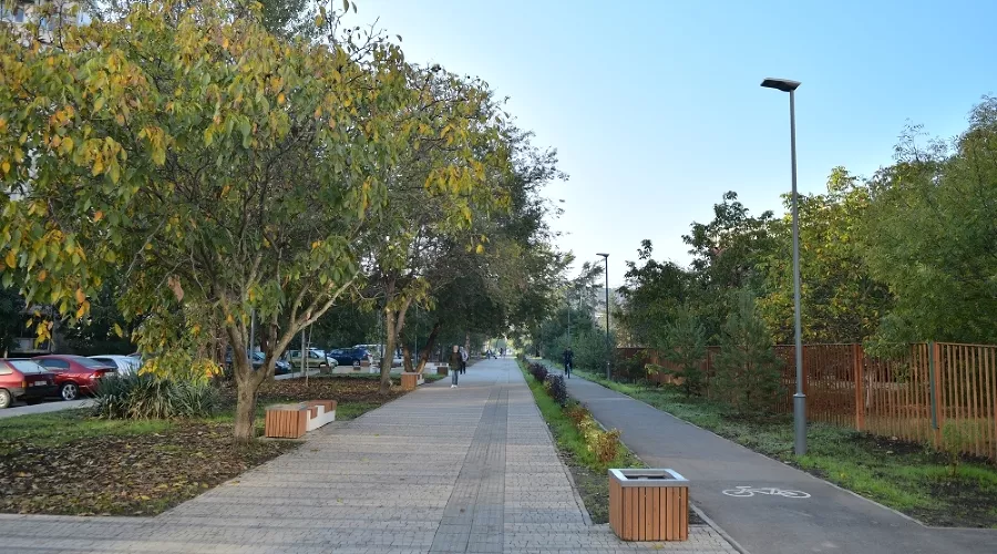 Школьный бульвар в Юбилейном микрорайоне &copy;&nbsp;Фото пресс-службы администрации Краснодара