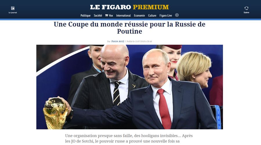 © Скриншот страницы сайта Le Figaro, lefigaro.fr