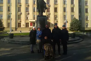 Экскурсия для старейшего жителя Краснодара Валерия Балюлиса &copy;&nbsp;Фото пресс-службы администрации Краснодара